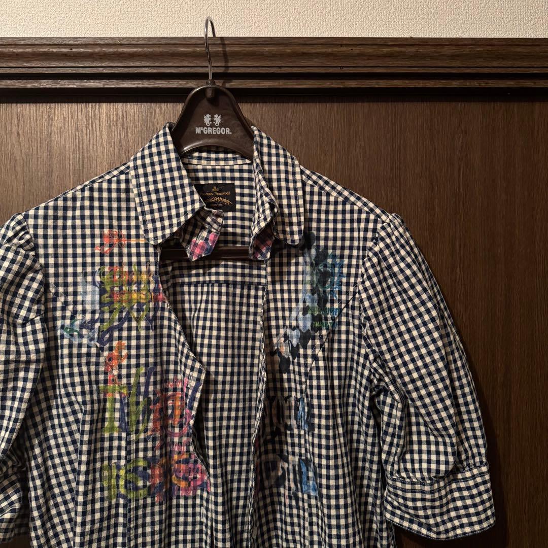 Vivienne Westwood ペイントチェックシャツ