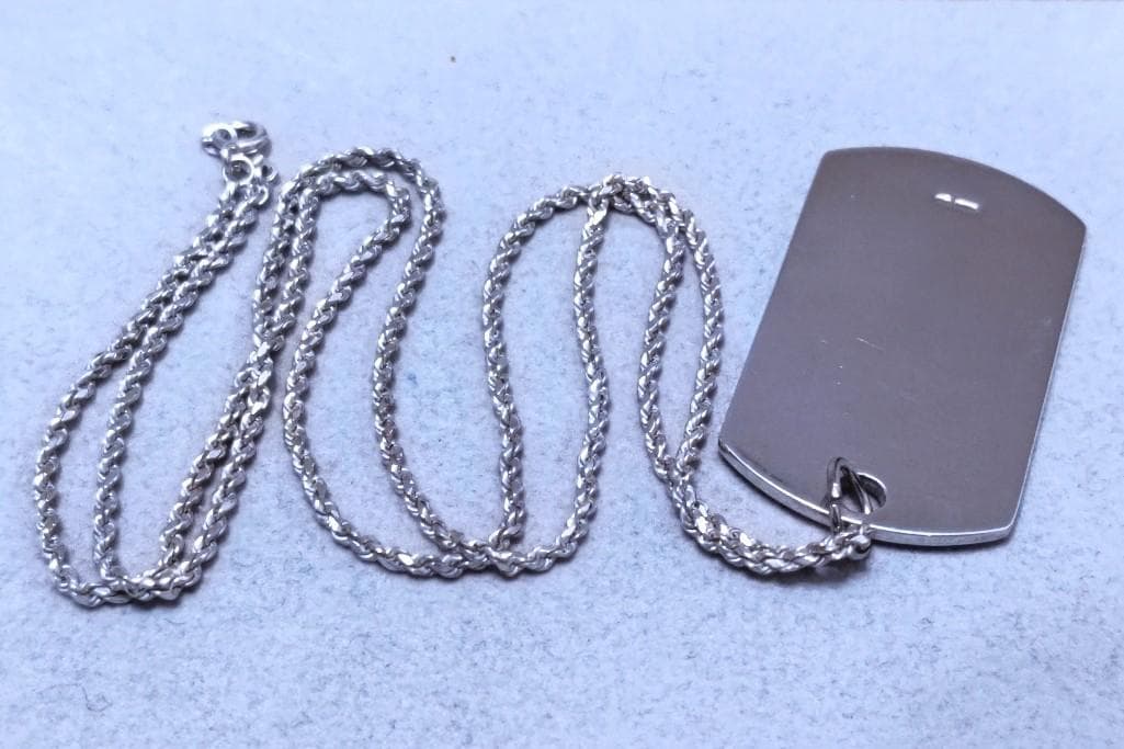 Gucci　グッチ　SV925　ドックタグ　ネックレストップ　39972