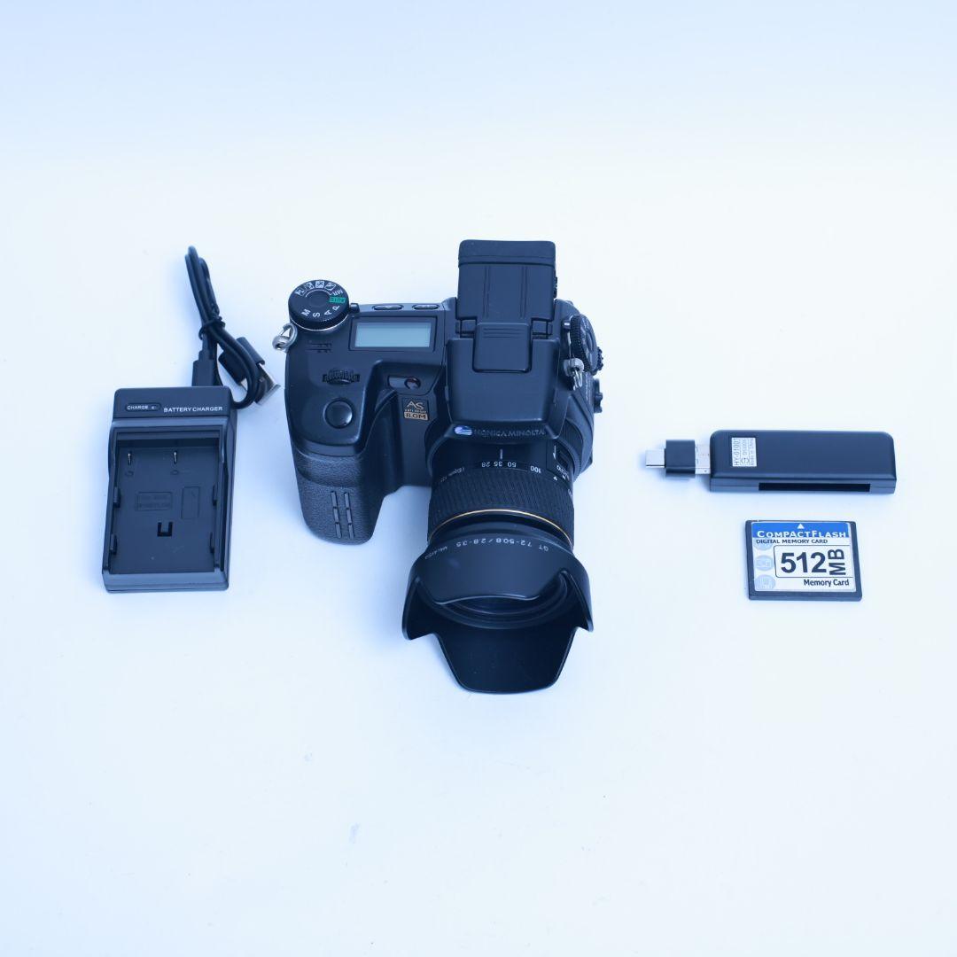 スマホ転送可 デジタルカメラ MINOLTA Dimage　A2 CFカード等付