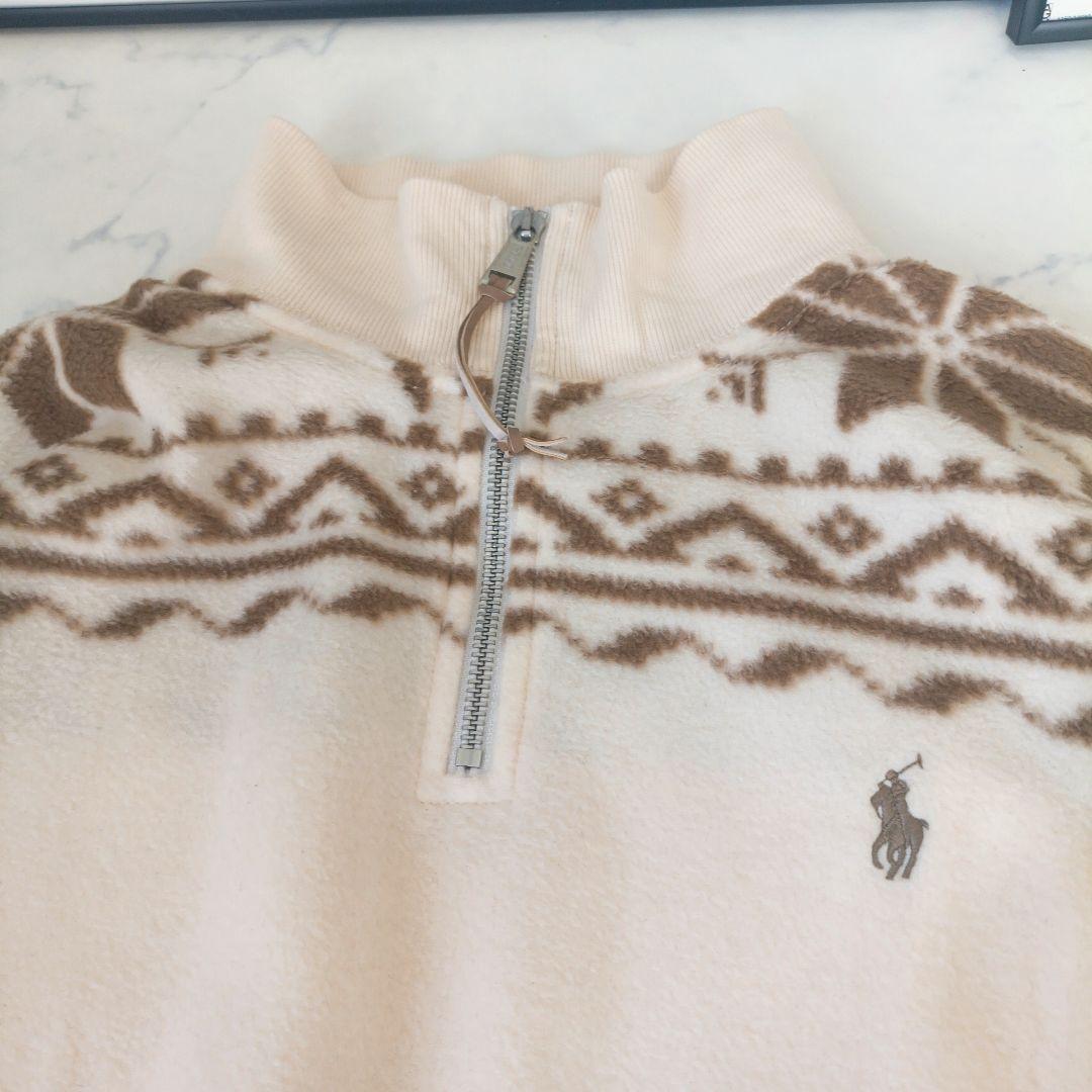 ポロラルフローレン❁フェアアイル柄 フリース ポニー刺繍 大きいサイズ 現行