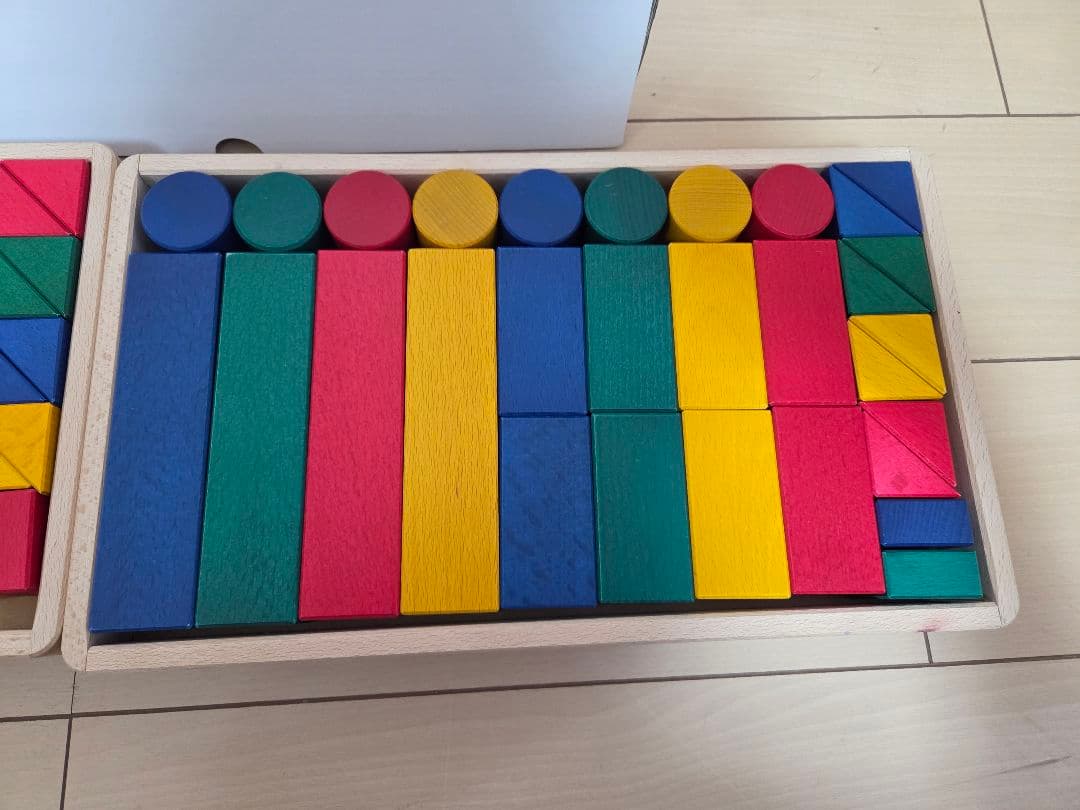 美品★伸芽会　教材つみき　お受験　知育　難1ピース欠け