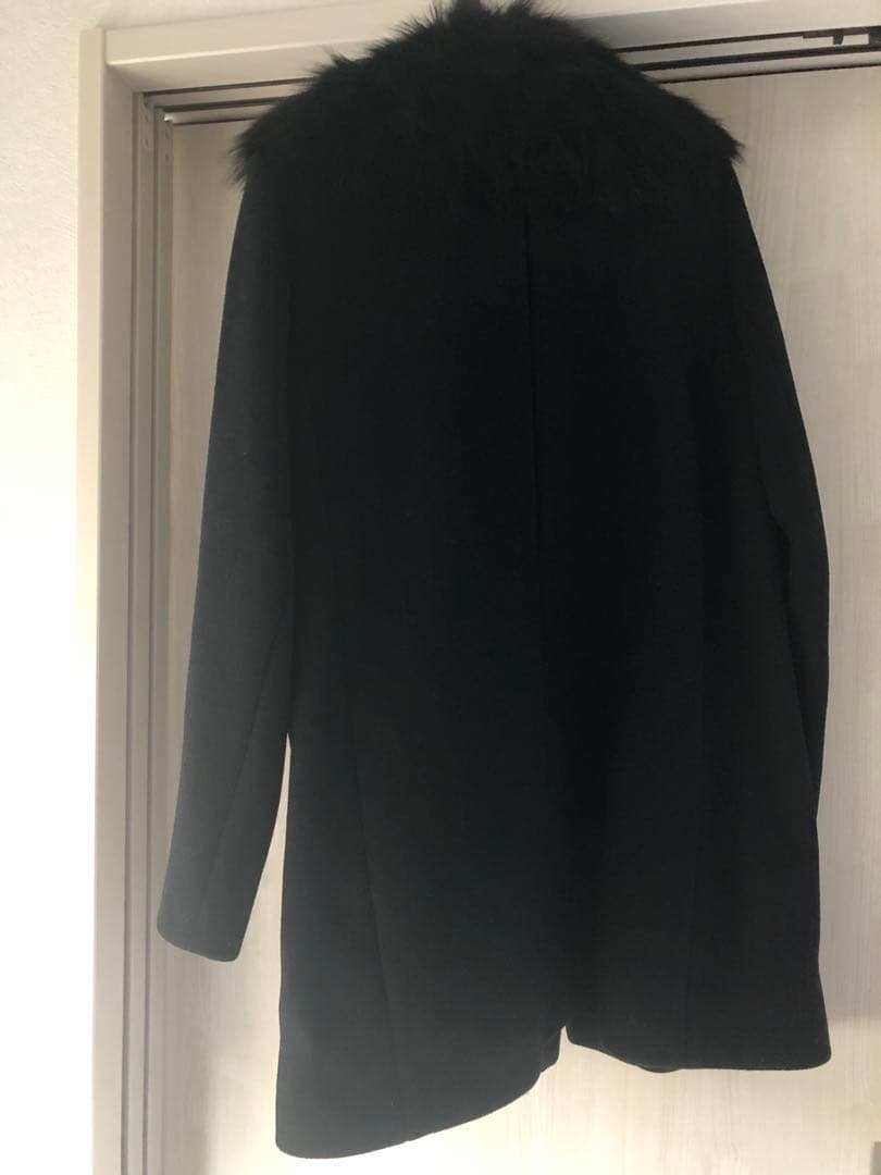 Maje ミドル丈コート　黒