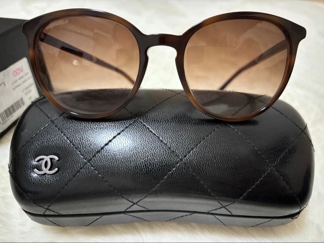 本物 CHANEL サングラス ブラウン