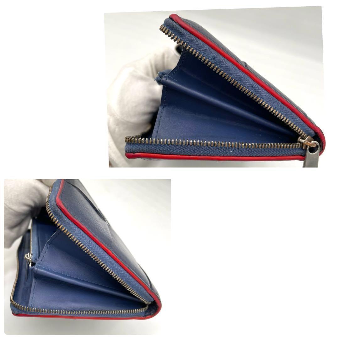 ボッテガヴェネタ　カセット　長財布　マキシイントレチャート　ラウンドファスナー