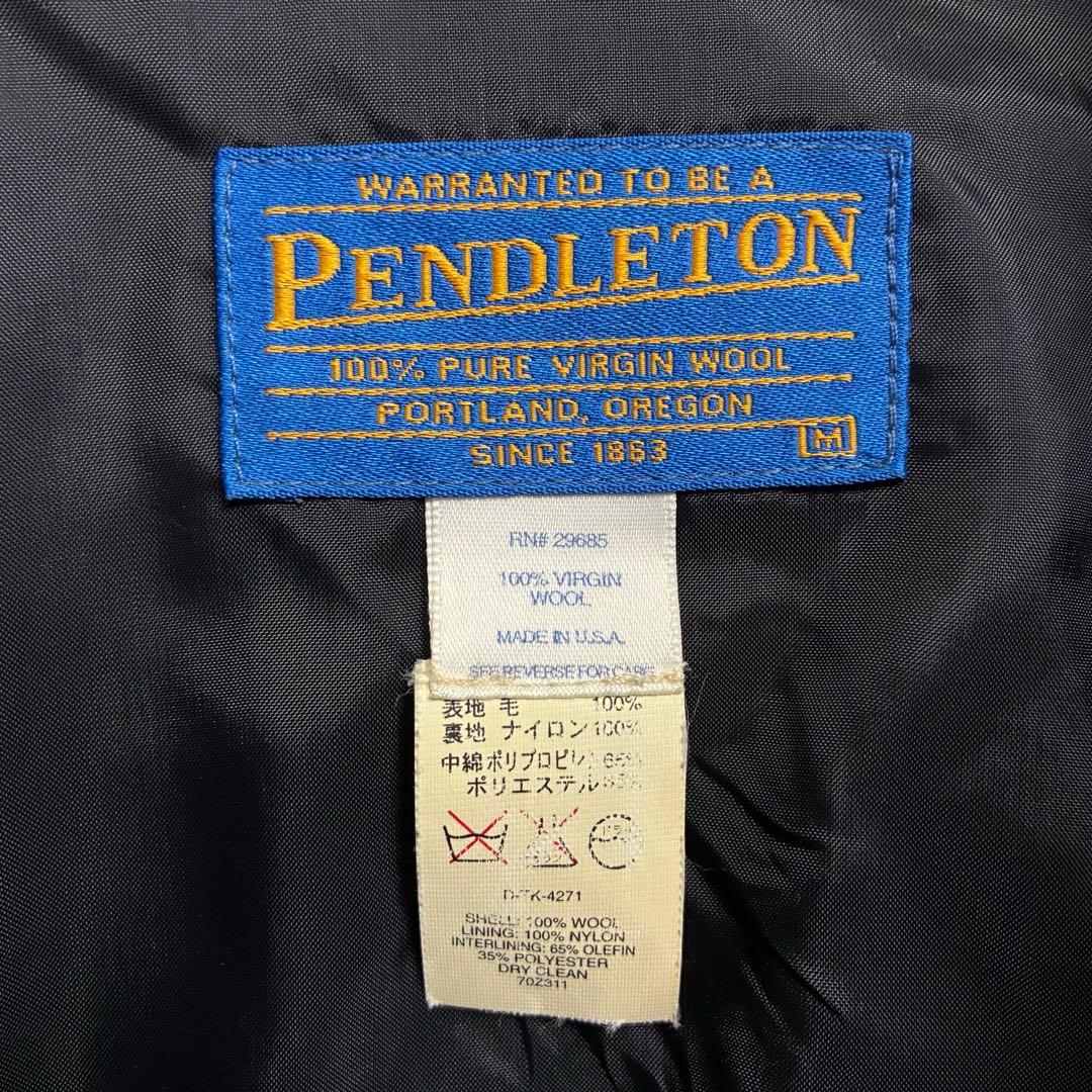 ★USA製★PENDLETON★ウールジャケット★オンブレ★チェック★XL相当★