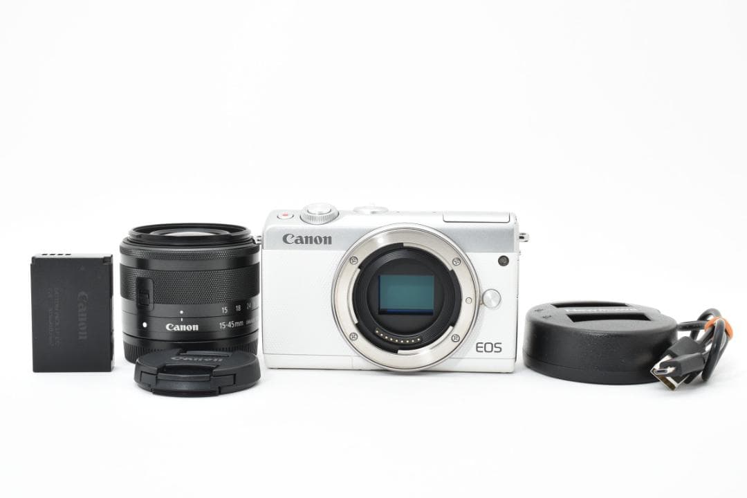 ■美品■Canon EOS M100 標準レンズキット　グラファイト