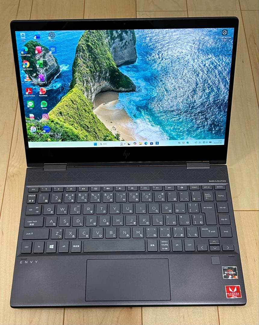 HP ENVY X360 Ryzen3 8GB SSD 折りたたみタッチパネル
