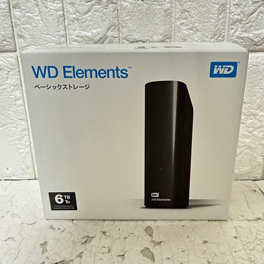 【6TB】ウエスタンデジタル Elements 外付けHDD 6TB