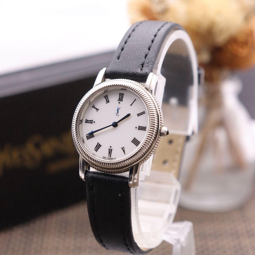 正規品【新品電池】YvessaintLaurent 5421/青針 動作品 人気