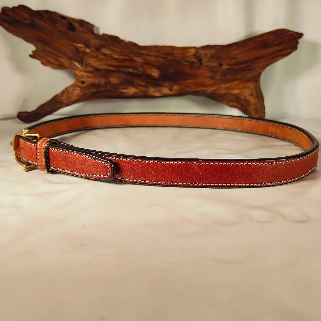 【極美品】TORY LEATHER　USA製　高級極厚イングリッシュレザーベルト