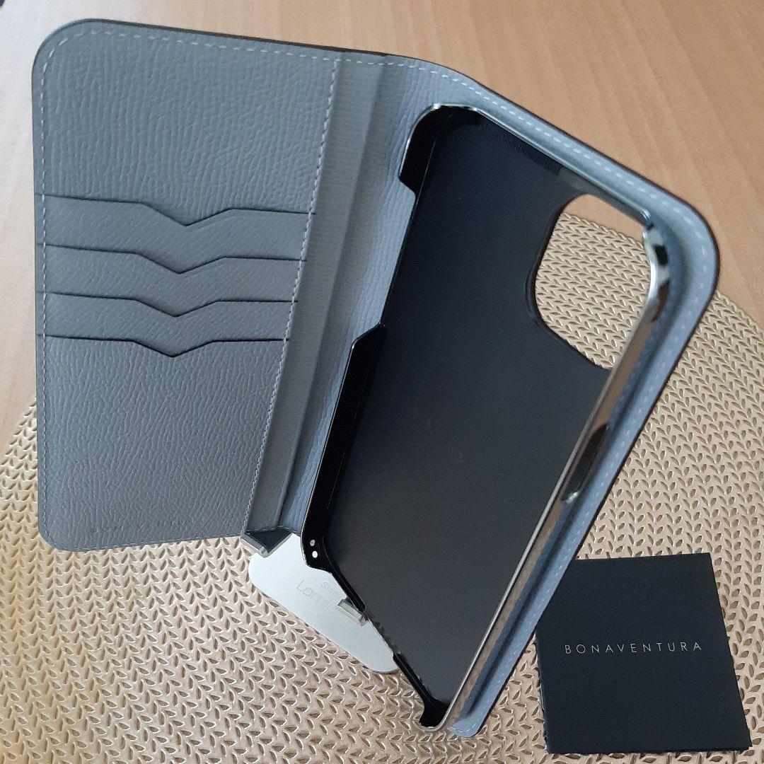 【ボナベンチュラ】 ダイアリーケース iPhone 14 Plus, ブルーリン