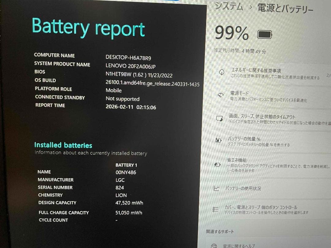 Win11 Office2024搭載 L560 メモリ8GB SSD256GB