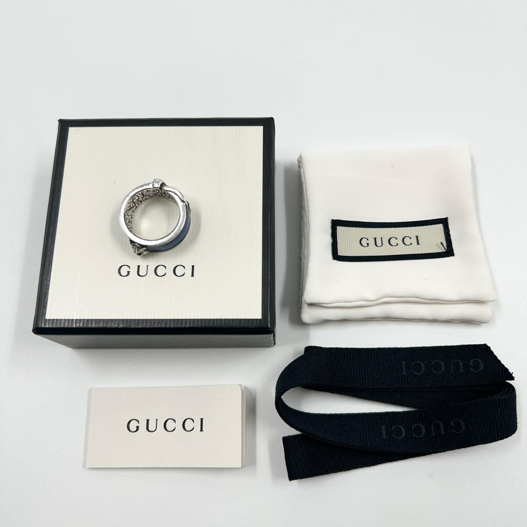 希少✨　グッチ　リング　キャット　アラベスク　ガーデン　インターロッキング　GG