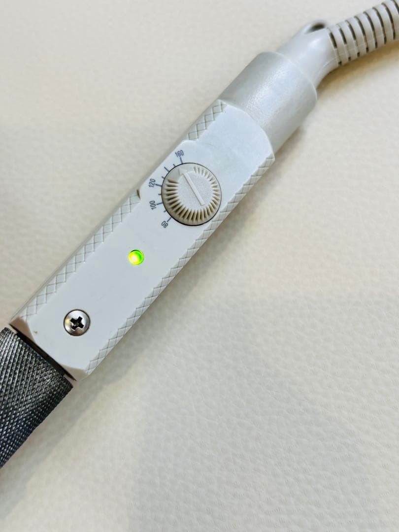 美品TKセラミックアイロン　元巻き8㎜丸アイロン/レンツアイロン/理容アイロン