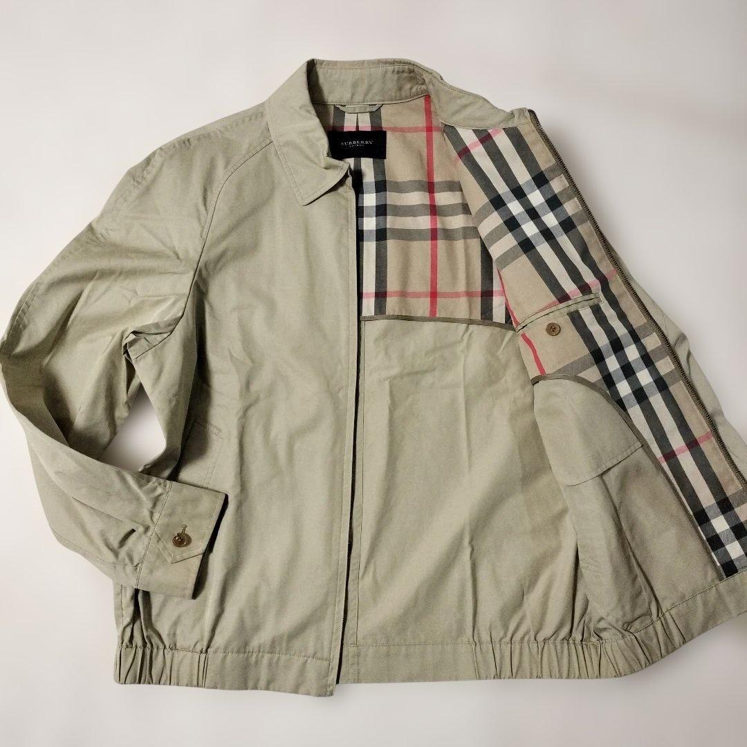 未使用級✨️バーバリーロンドン　スイングトップ　LL　ノバチェック　ベージュ