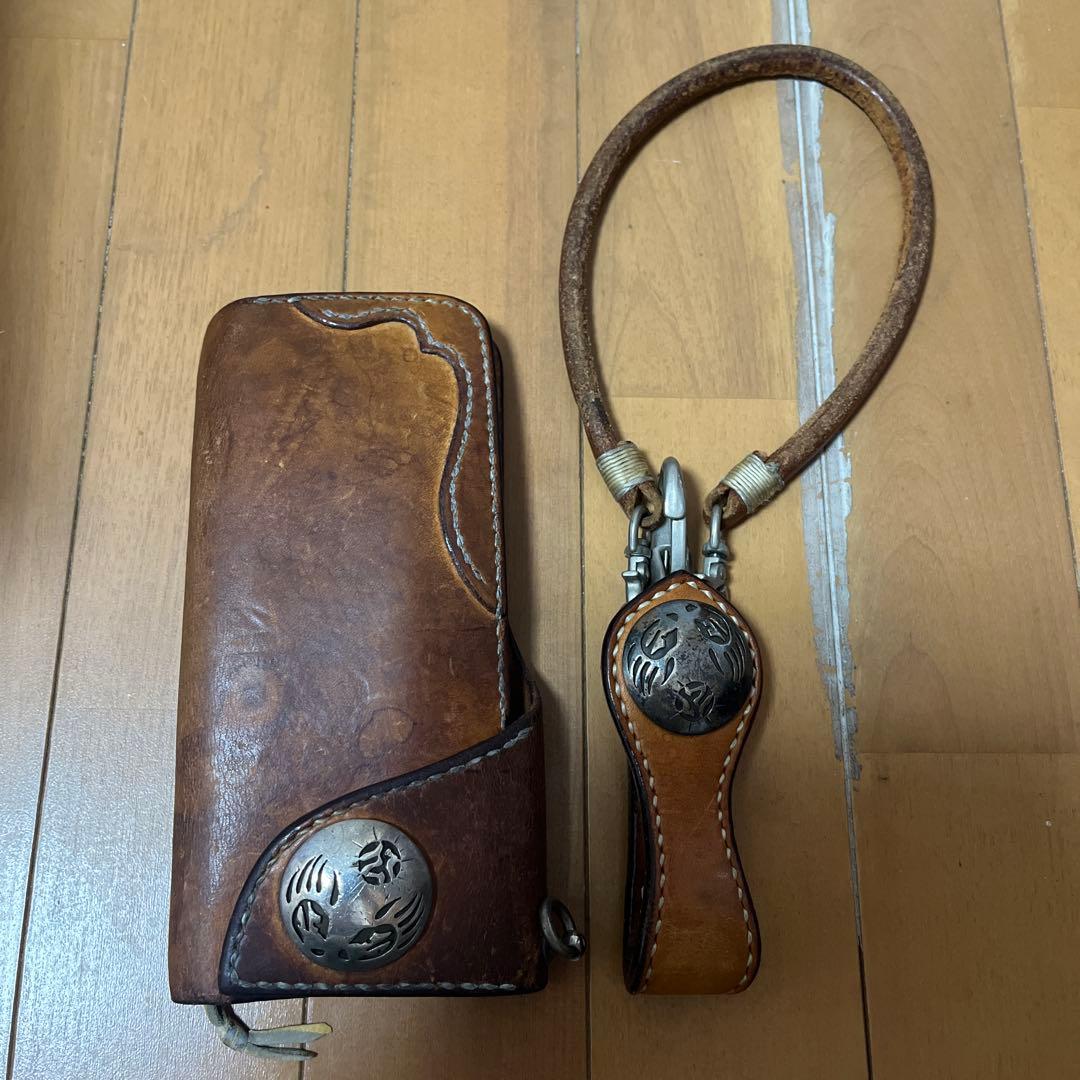ビーズ屋公ちゃん　レザー ウォレット　長財布
