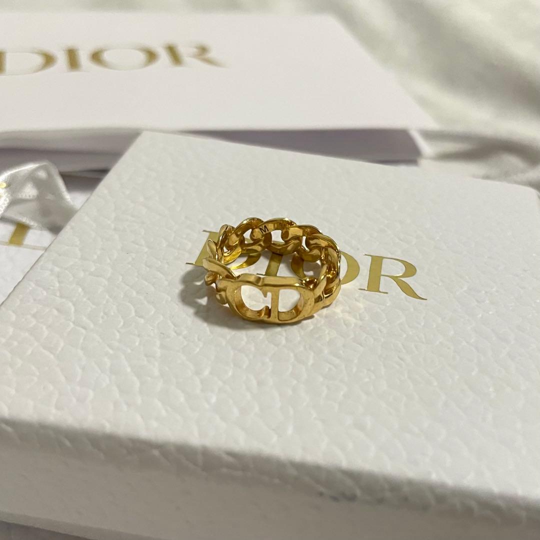 Christian Dior ロゴリング ゴールド ec-20379 Mサイズ