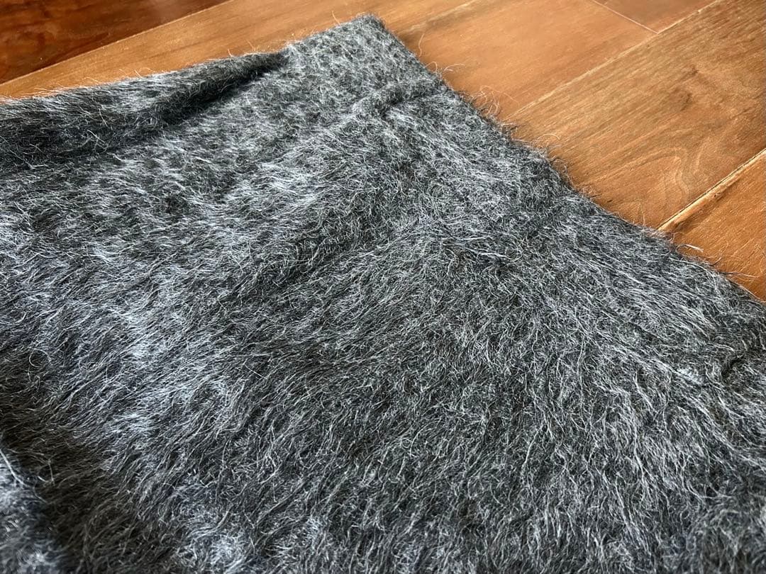 プラダPRADA グレー　アルパカスカート