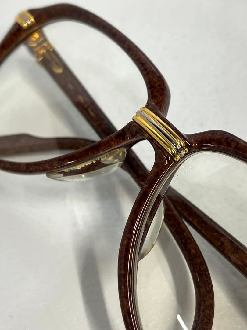 Cartier サングラス　トリニティ　ブラウンカラー　メガネ　フレーム