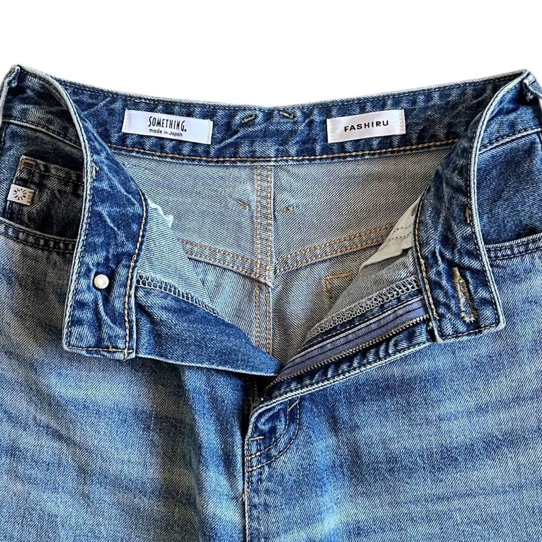 FASHIRU × SOMETHING バギーフィットジーンズ 0 日本製