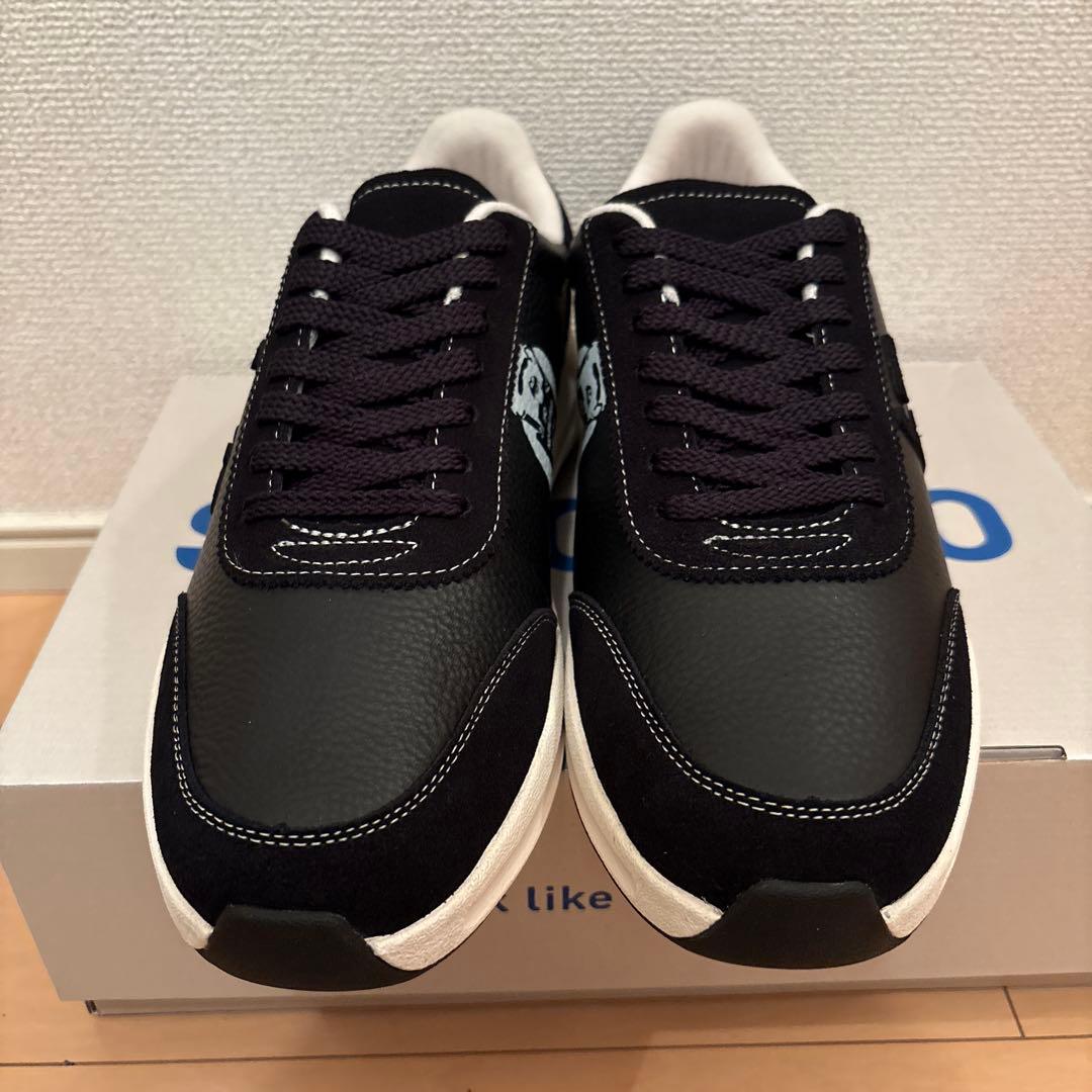 SANGACIO スニーカー ブラック/ホワイト／グリーン