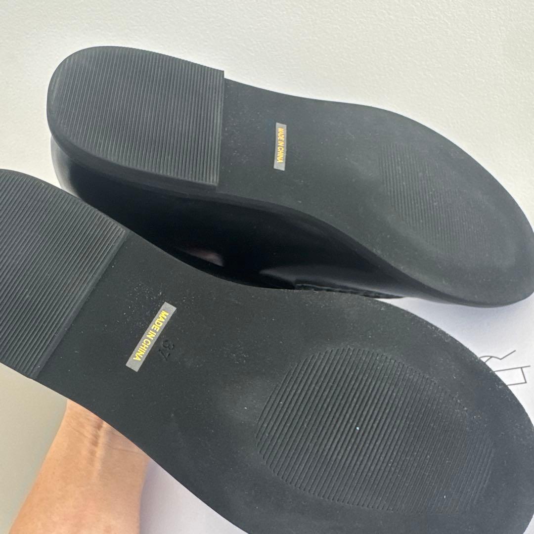 etretokyo エトレトウキョウ　オイルドレザーフラットローファー