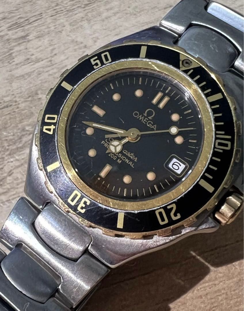 オメガ プロフェッショナル シーマスター200 れでーす　ジャンク　腕時計