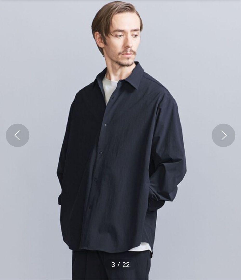 極美品★ユナイテッドアローズ　360°リラックス スナップ シャツ　1.7万　M