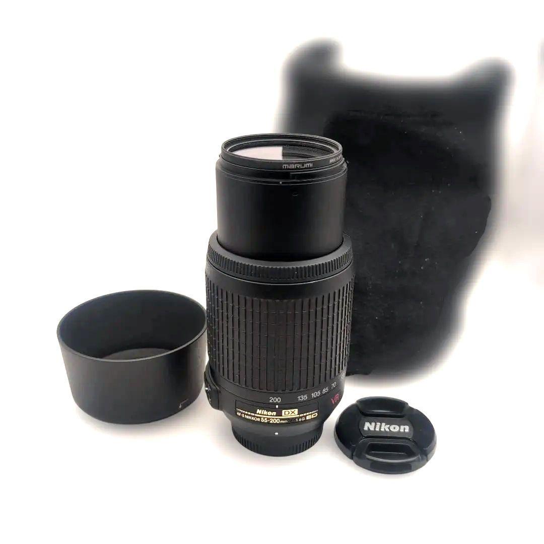 極美品ほぼ新品Nikon AF-S 55-200mm 1:4-5.6 ED VR