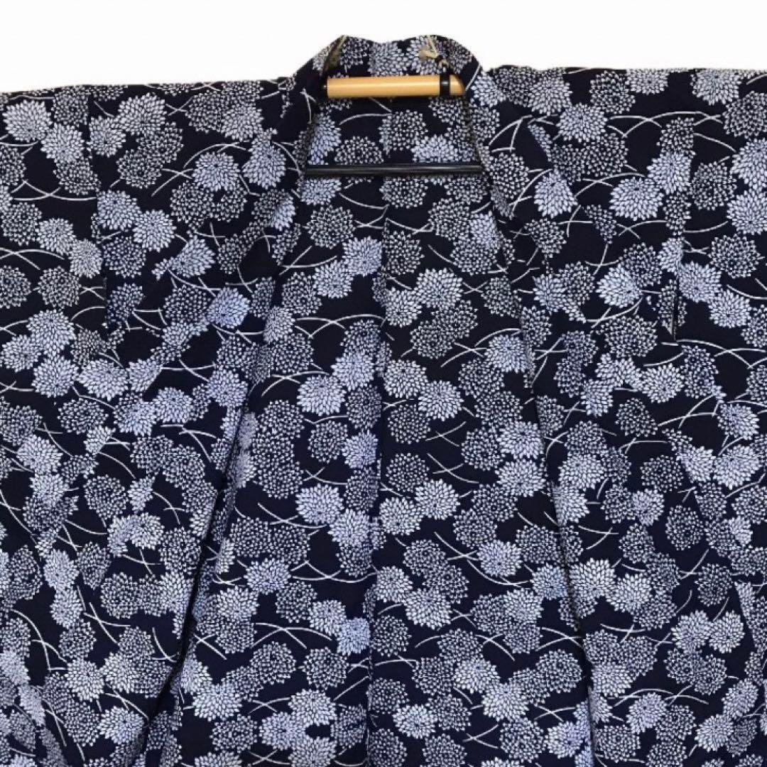 ご提案価格にてご案内です　浴衣 本染め 大菊 露芝 レトロモダン 高級浴衣 木綿