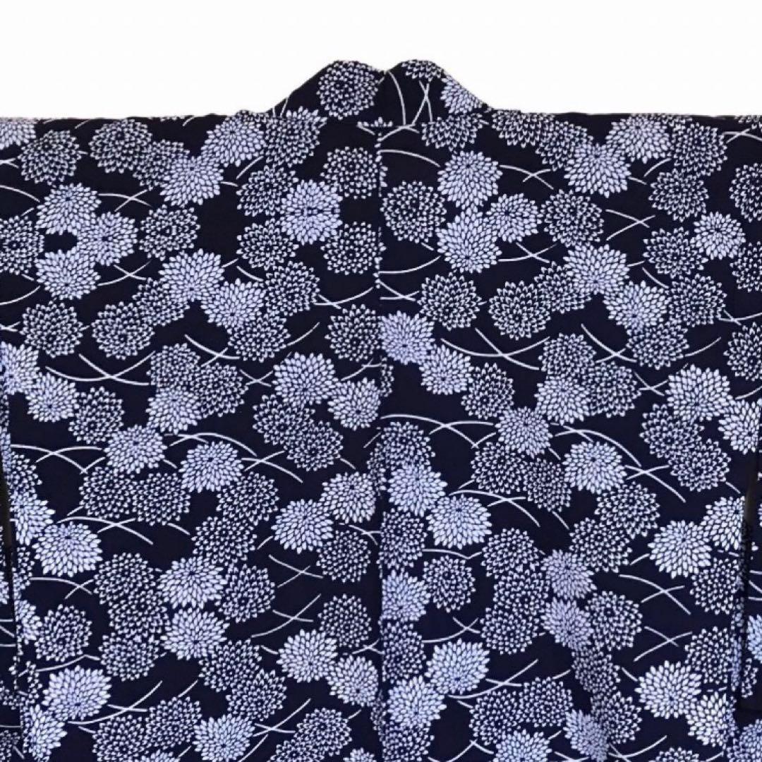 ご提案価格にてご案内です　浴衣 本染め 大菊 露芝 レトロモダン 高級浴衣 木綿