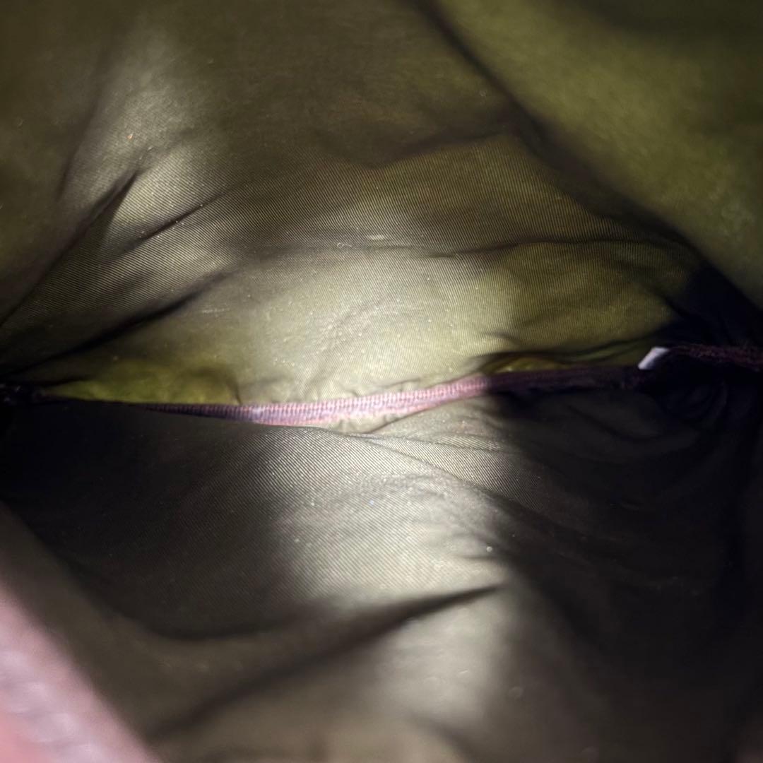 【正規品】プラダ PRADA ショルダーバッグ 三角ロゴ カーキ系 男女兼用