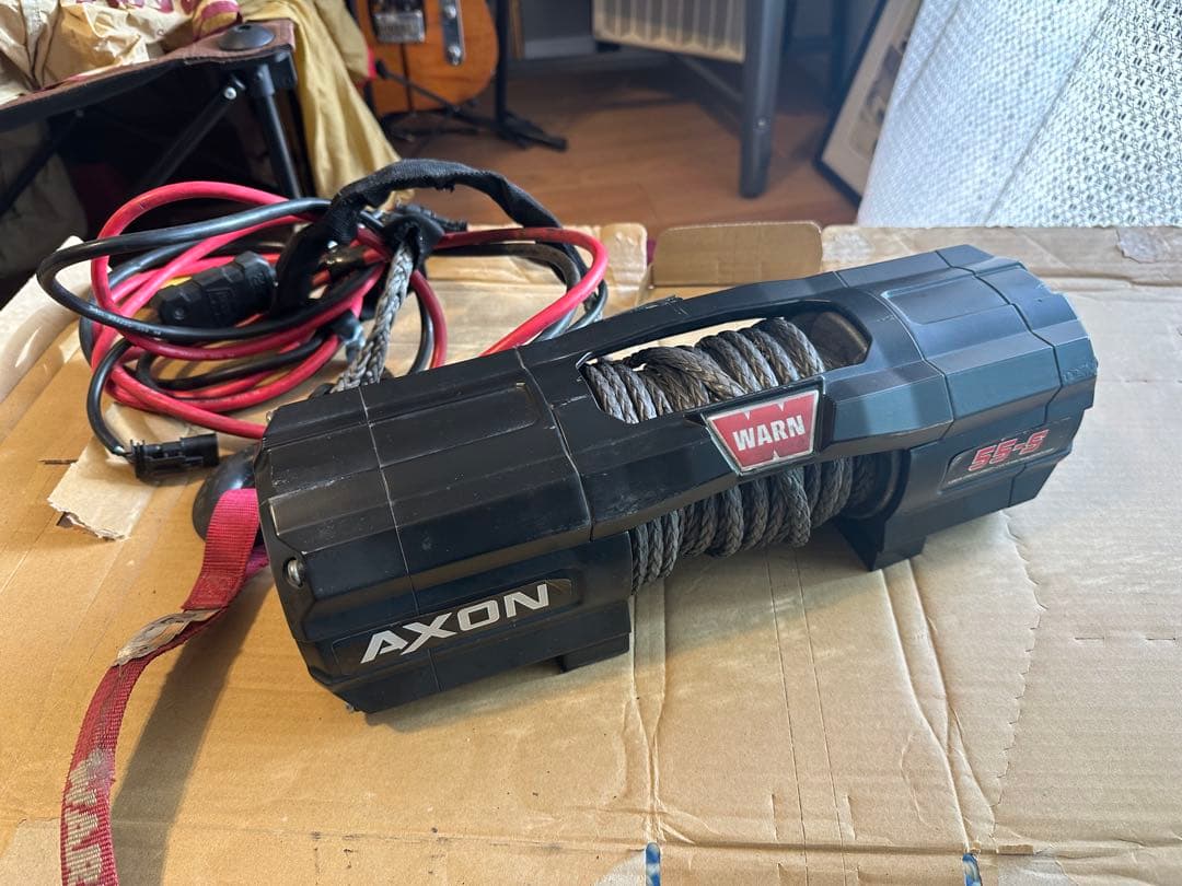 WARNウインチ AXON 55-S (5500lb)+ジムニー取付け専用ステイ