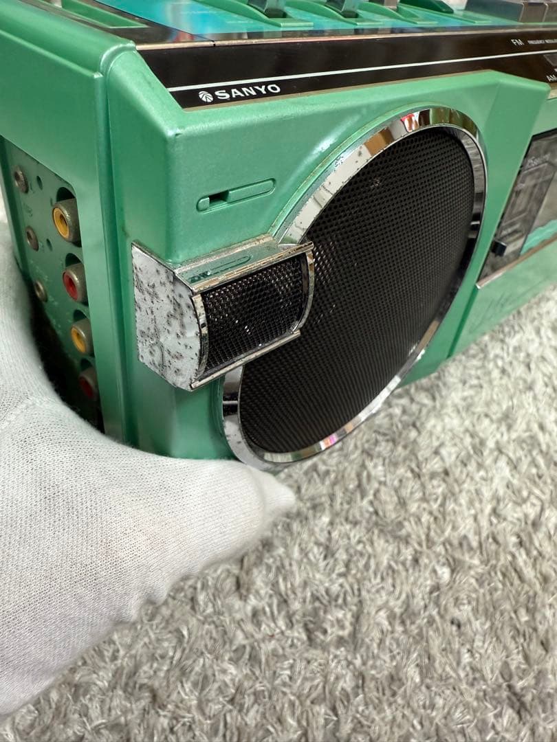 [超超超レア品] サンヨー　ラジカセ　グリーン　MR-U4SF 稼動品　日本製