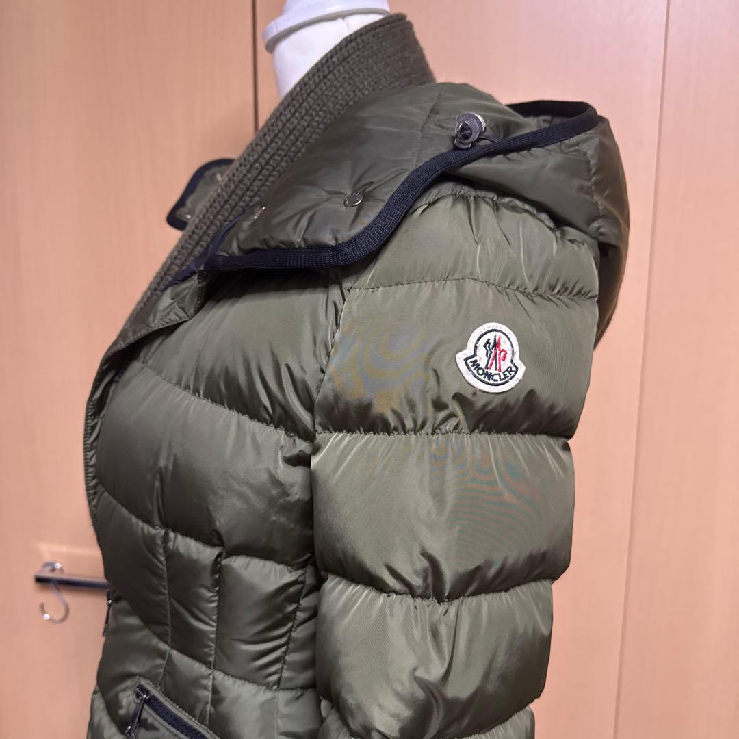 破格！モンクレールbetulong ☆ロングダウンコート・ジャケット☆カーキ美品
