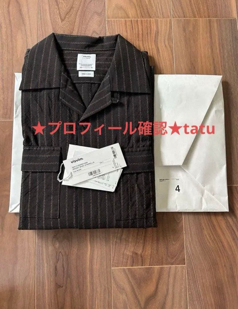 トップス visvim (25aw) KEESEY SHIRT STRIPES L/S