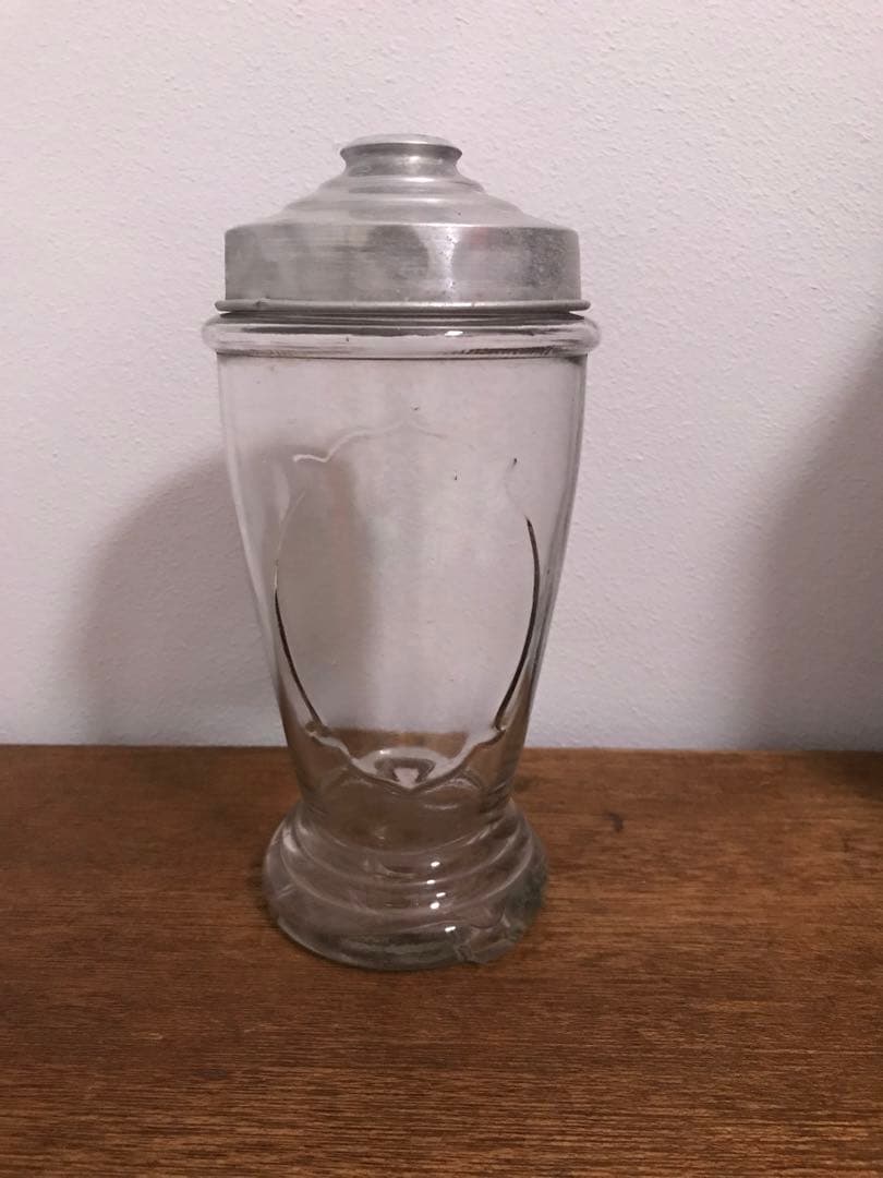 戦前 希少 昭和 瓶 ガラス瓶 脚付き 気泡 古ガラス 古道具 アンティーク