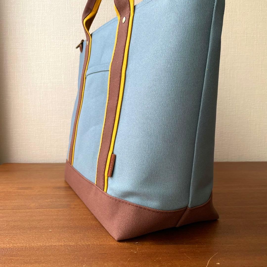 8号帆布トートバッグ(W)ブルージェイド×コーヒー　Zさま専用