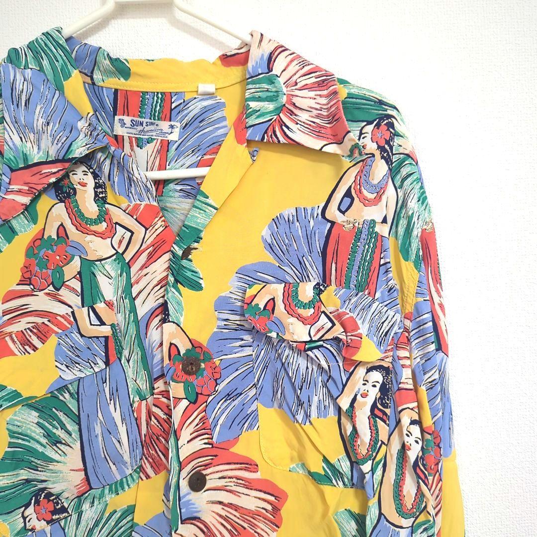 【大人気商品】SUN SURF サンサーフ　アロハ　フラ柄　S