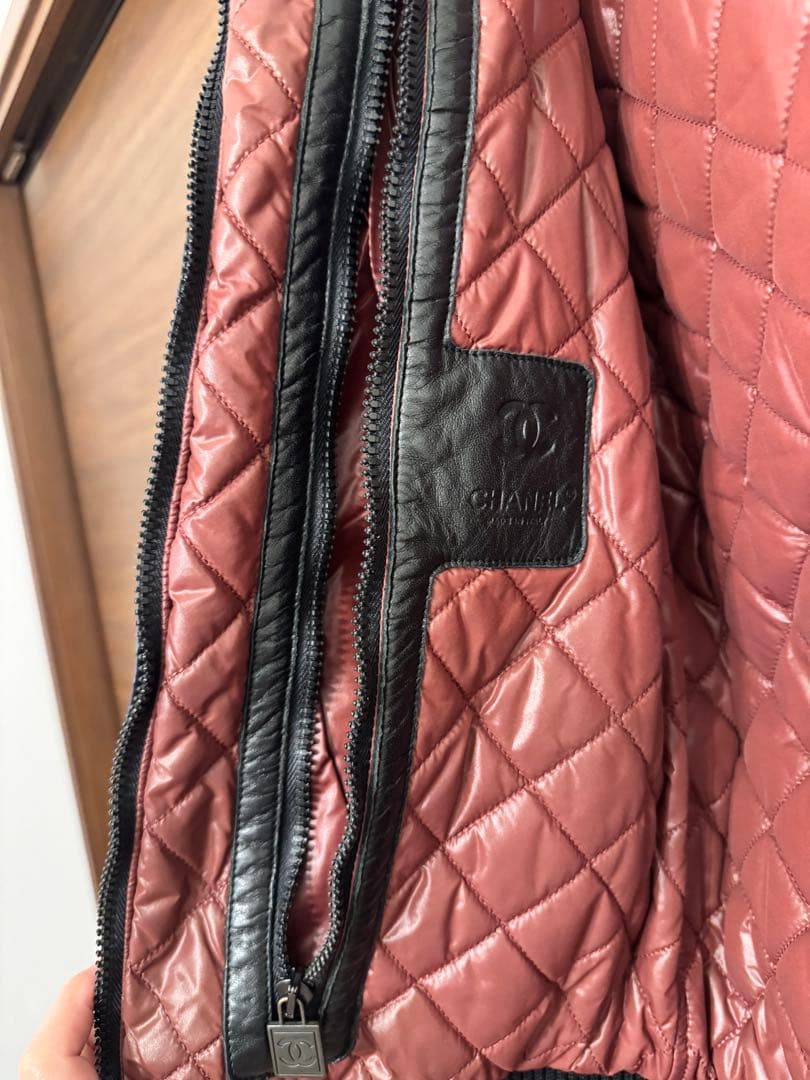 【ななこ様】 CHANEL シャネル フード ダウンジャケット ブラック