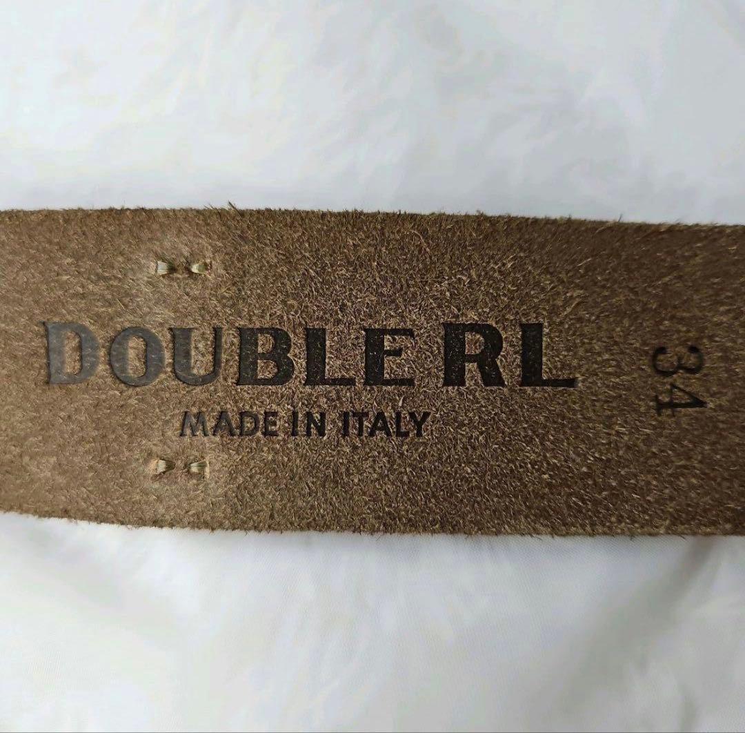 【新品】DOUBLE RL RRL ラルフローレン ロゴ レザーベルト
