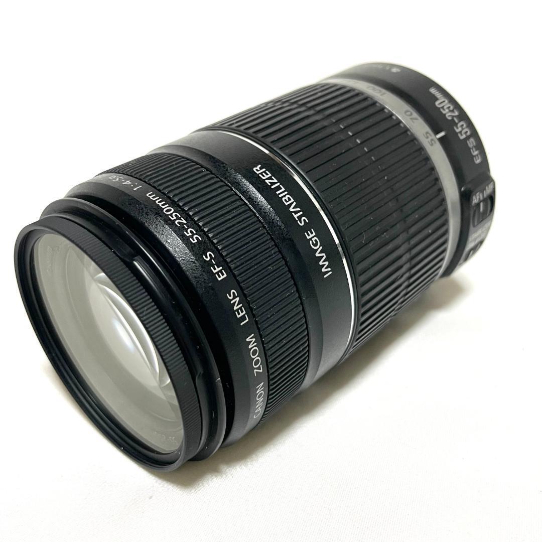 4段分手振れ補正❣️ Canon 55-250mm 軽量望遠ズーム 運動会に最適