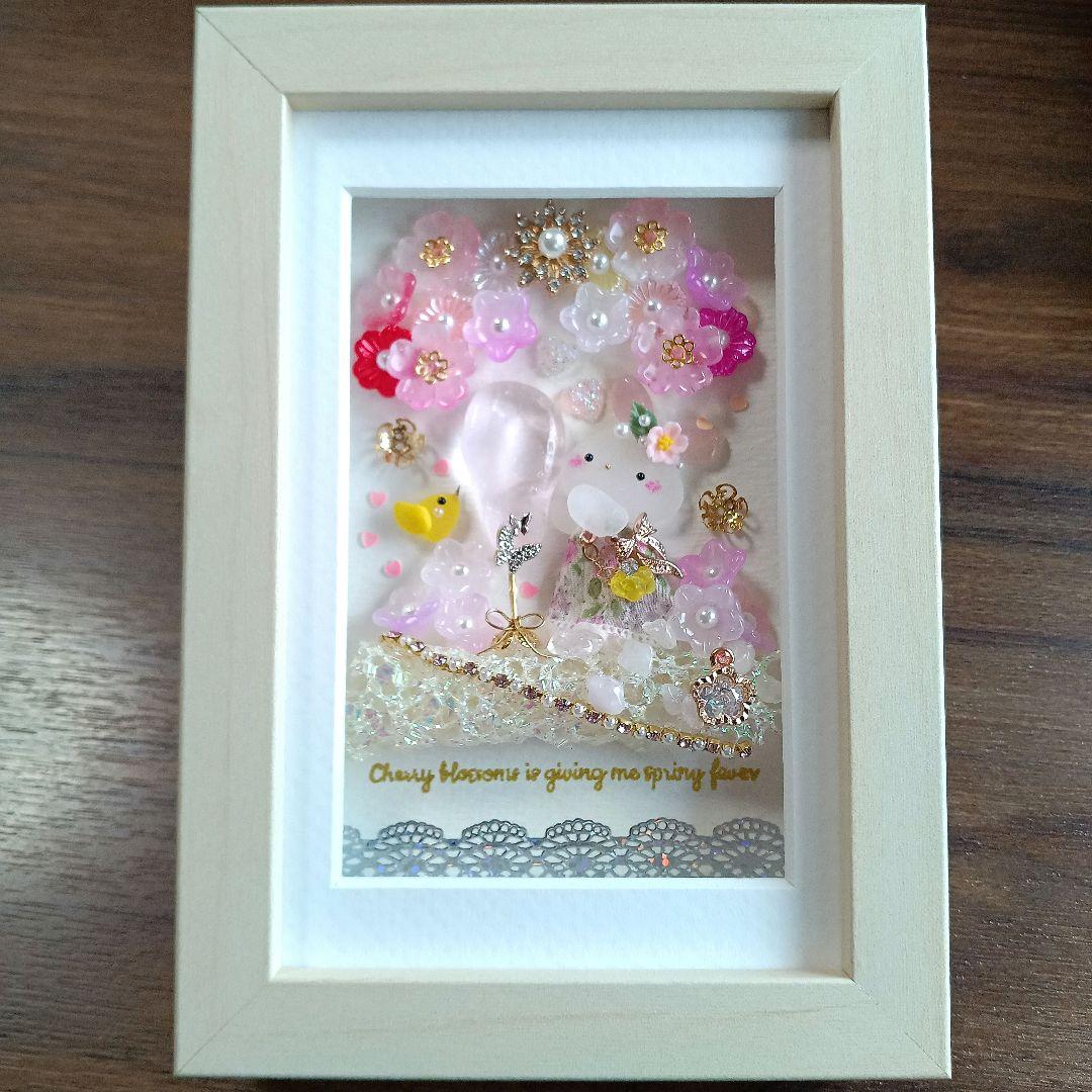 シーグラスアート　♡憧れの桜シャンパン♡