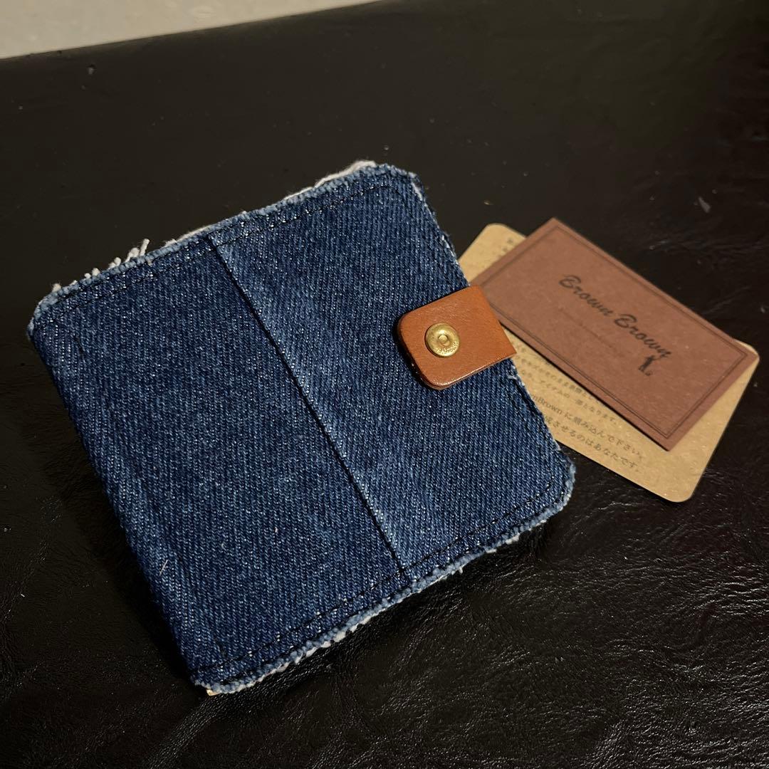 BrownBrown ブラウンブラウン　ヴィンテージデニム　マネークリップ