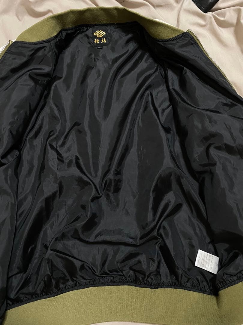 雅結 スカジャン 日本限定　ワシ サテン unisex vintage