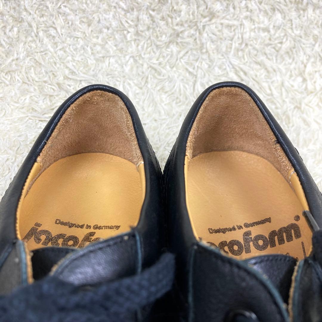 『未使用級』jacoform ヤコフォーム 革靴 レースアップシューズ ブラック