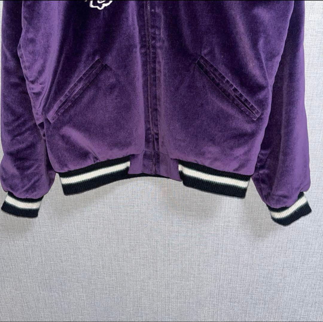 テーラー東洋 リバーシブル 別珍 ベロア 紫スカジャン 和柄 虎 龍 スカジャン