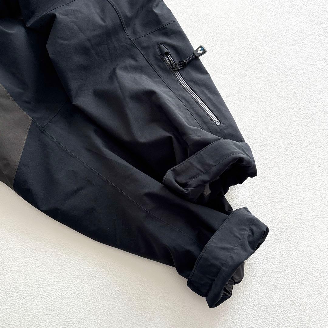 02229 モンベル　シャルモパーカ　スキーウェア　ダウンジャケット グレー