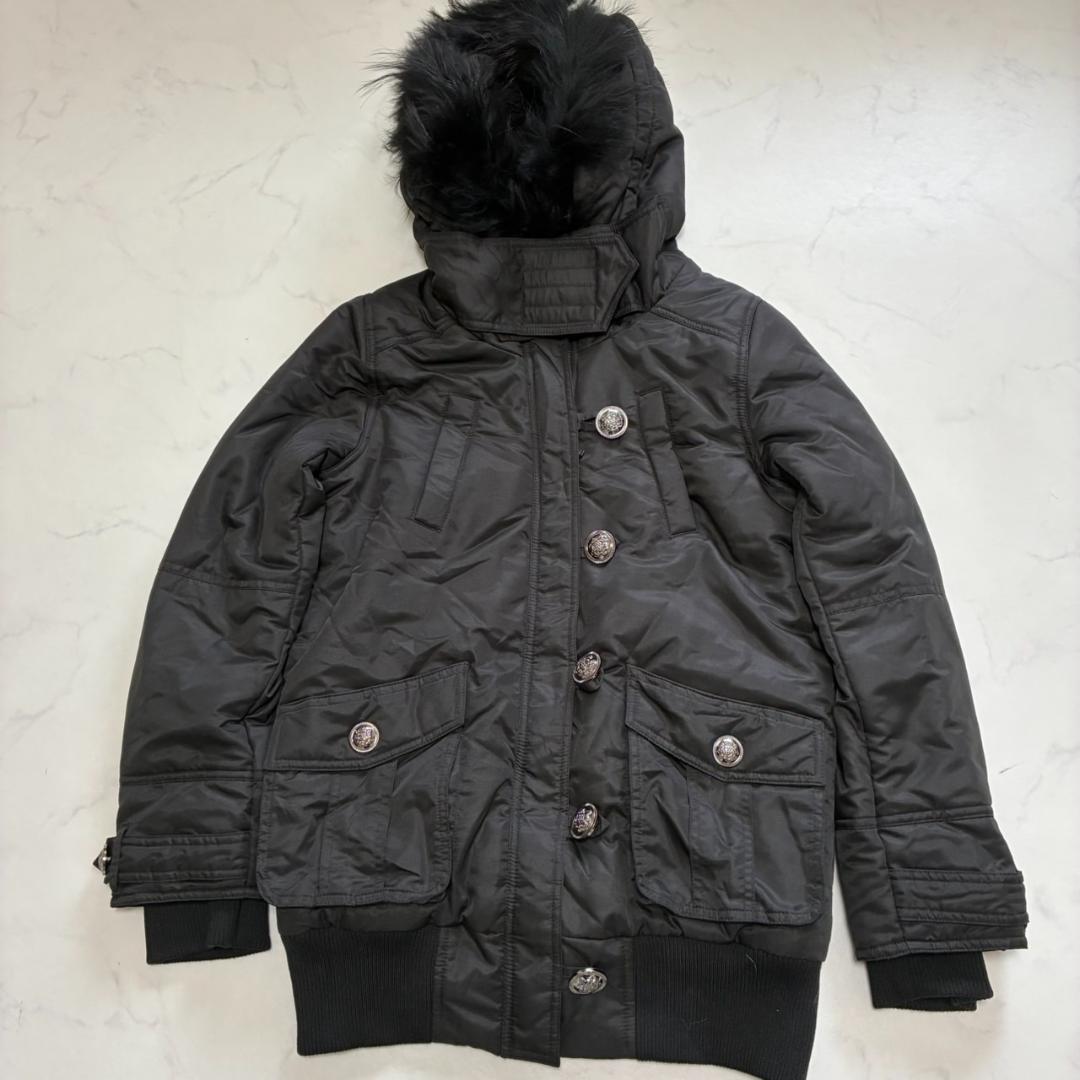 y2k CECIL McBEE ファー付中綿ブルゾン 平成ギャル M（B617）