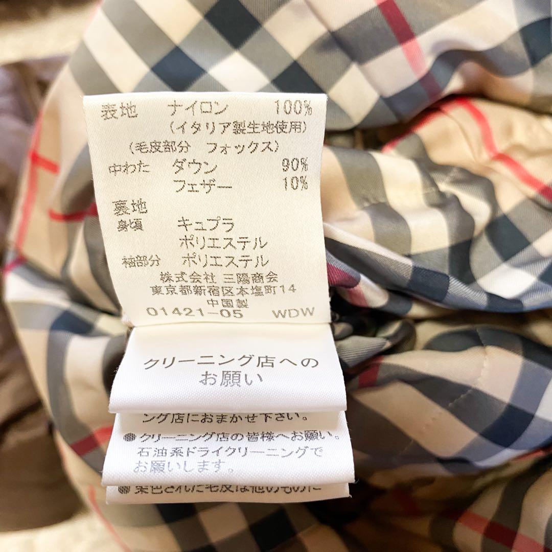 3way✨バーバリーロンドン　ダウンジャケット　ノバチェック　大きいサイズ42